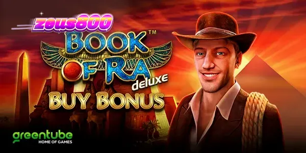 Tampilan visual slot Book of Ra deluxe dengan elemen Mesir kuno dan simbol buku emas.